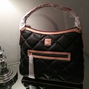 Dooney Black Quilted Handbag NWT